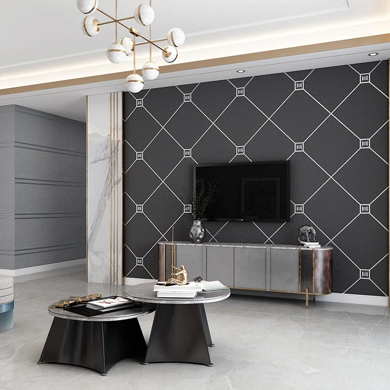 NEW Nordic Plain Wide Striped Deer Skin Velvet Wallpaper Bedroom Living Room TV Background Wall Non-woven Fabric Wallpaper