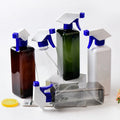 Plastic Packaging 500ml Square PET Bottle with Trigger Spray Pump for Fine Mist Toner Skincare Bottle Gardening