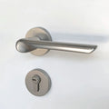 Modern Satin Nickel Mortise Lock Set - Zinc Alloy Bedroom Door Handle for Wooden Doors