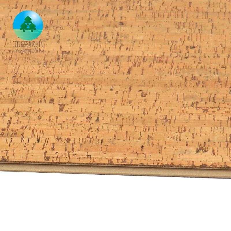 Waterproof Cork Glue Down Flooring Tiles 11mm Natural Cork Floor Eco-Friendly Thermal Insulation Sound Absorbing Custom Size