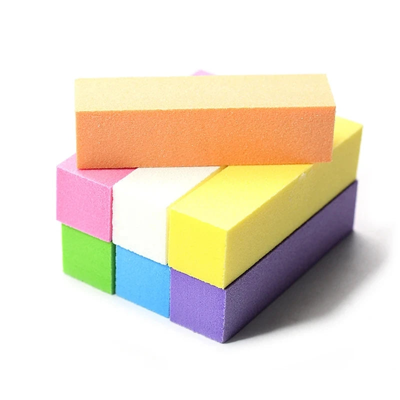 Nail Art Sanding Sponge Buffer Block Nail Buffers Files Block Grinding Polishing Manicure Nail Art Tool
