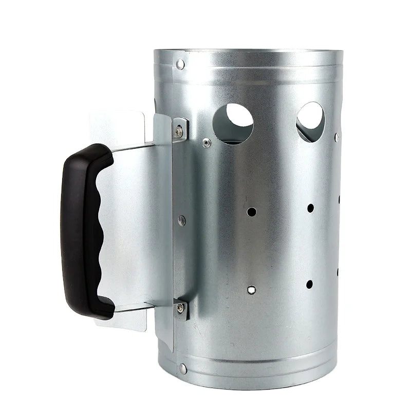 Special 9in Star Iron Plate Carbon Barrel BBQ Tool with Handle for Outdoor Durable Metal Material