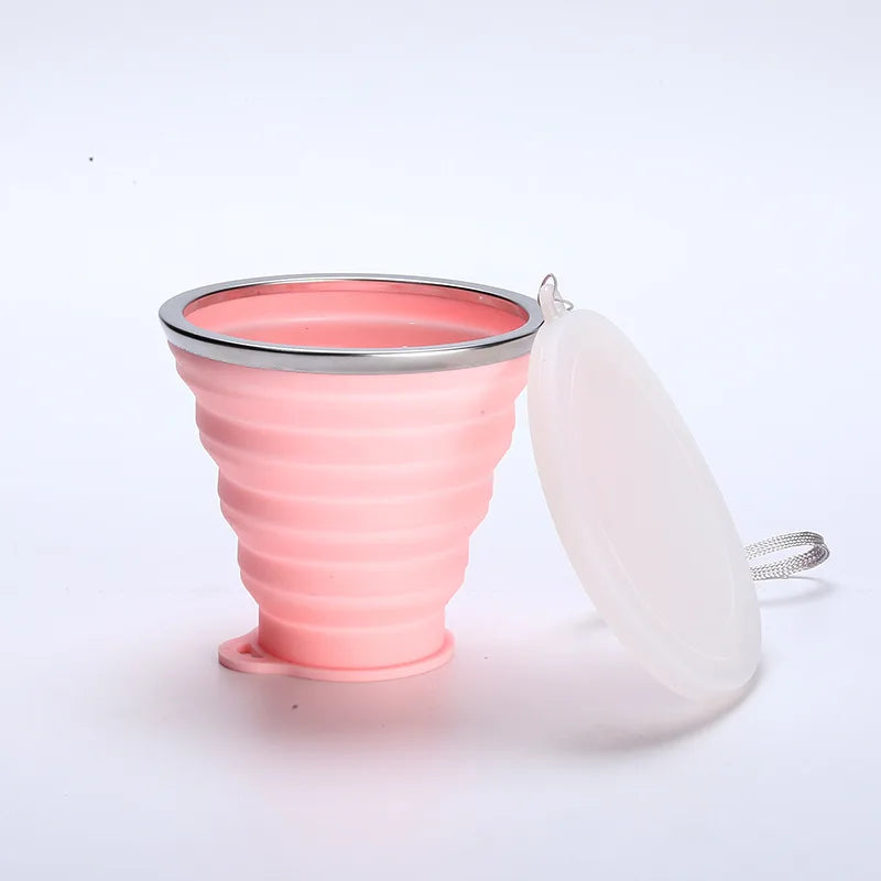 Hot Selling Lifestyle Products Outdoor Silicone Folding Cup Portable Travel Mouthwash Cup