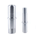 Custom Stainless Steel Hollow Pipe Pins Shaft Cnc Turning Fastener Bolt Thread Connector