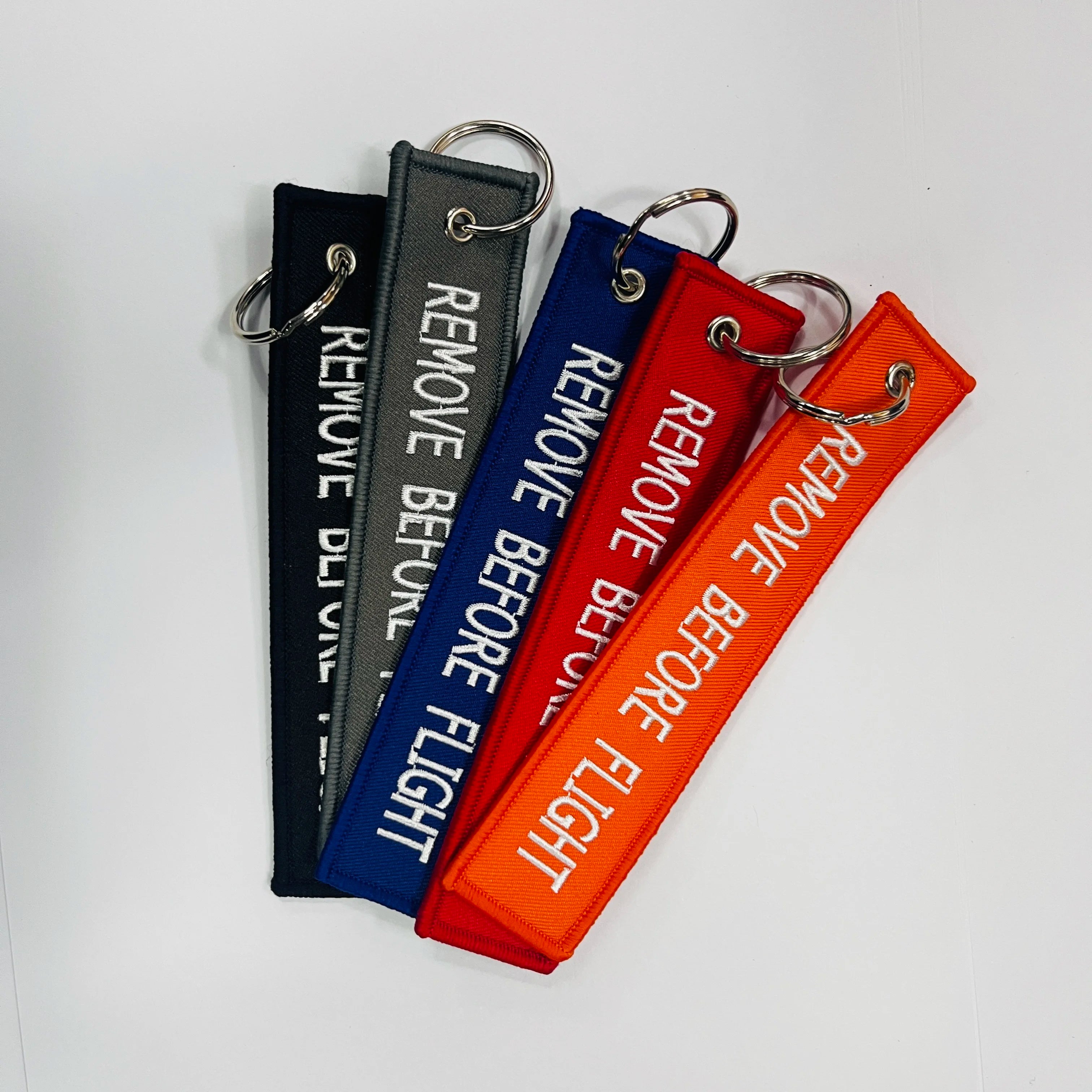 Custom Embroidered Patch 3d Keychain Chinese Products Car Keychain with Jet Tags Other Key Chains