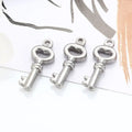 Titanium Steel Small Key Pendant Vacuum Furnace Inside Gold Plating Diy Necklace Bracelet Fashion Pendant Titanium Accessories