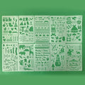 DIY PET Plastic Alphabet Letter Number Drawing Painting Stencils Scale Template Sets Fun Kids Gift Decoration Planner/Scrapbook