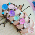 Unique Woman Fashion Wristband Adjustable Size Plant Simplicity Woven Amber Rope Dried Flower Jewelry Bracelets & Bangles