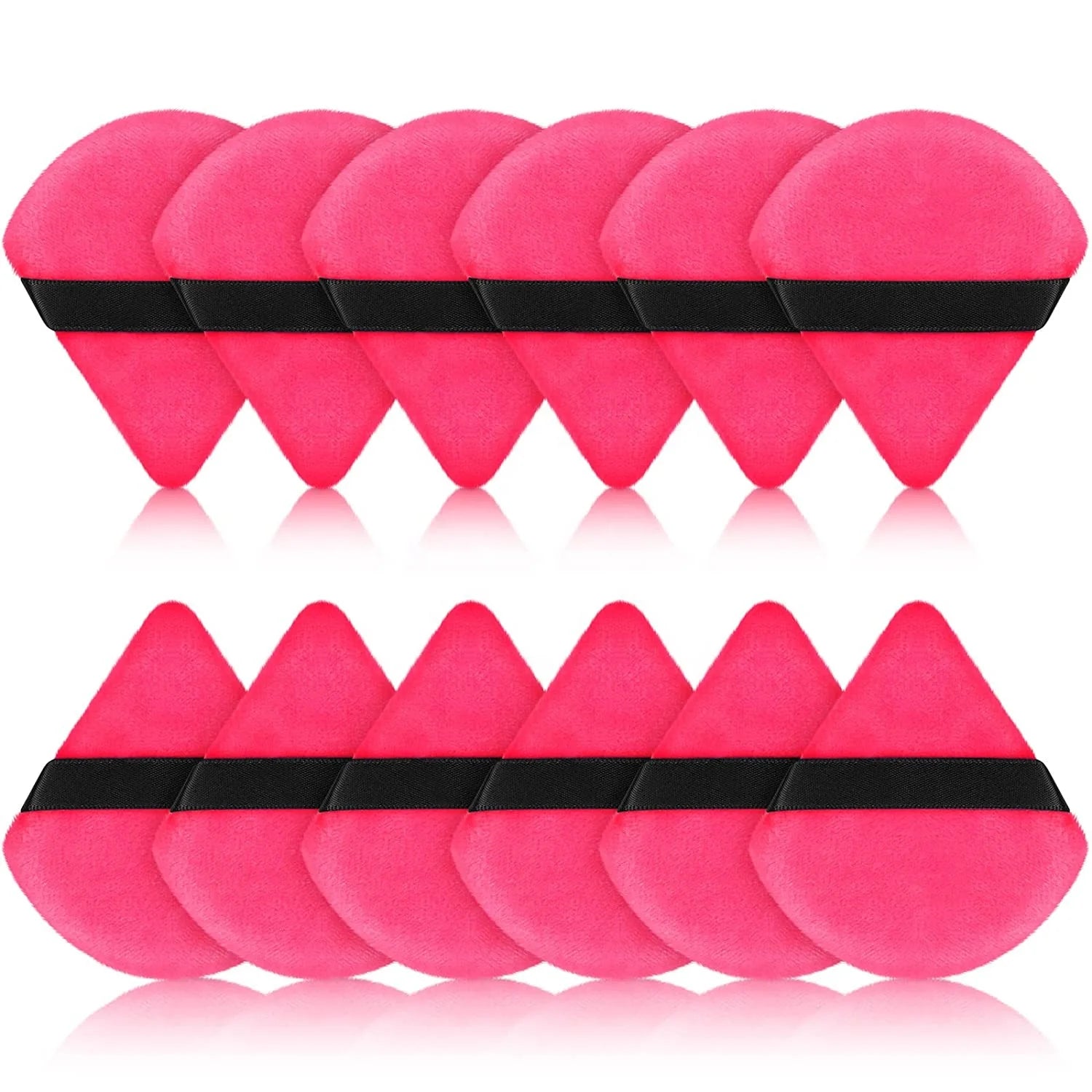 Custom Logo Private Label Cosmetic Puff Soft Triangle Makeup Powder Puff Loose Powder Body Contouring Beauty Makeup Puff