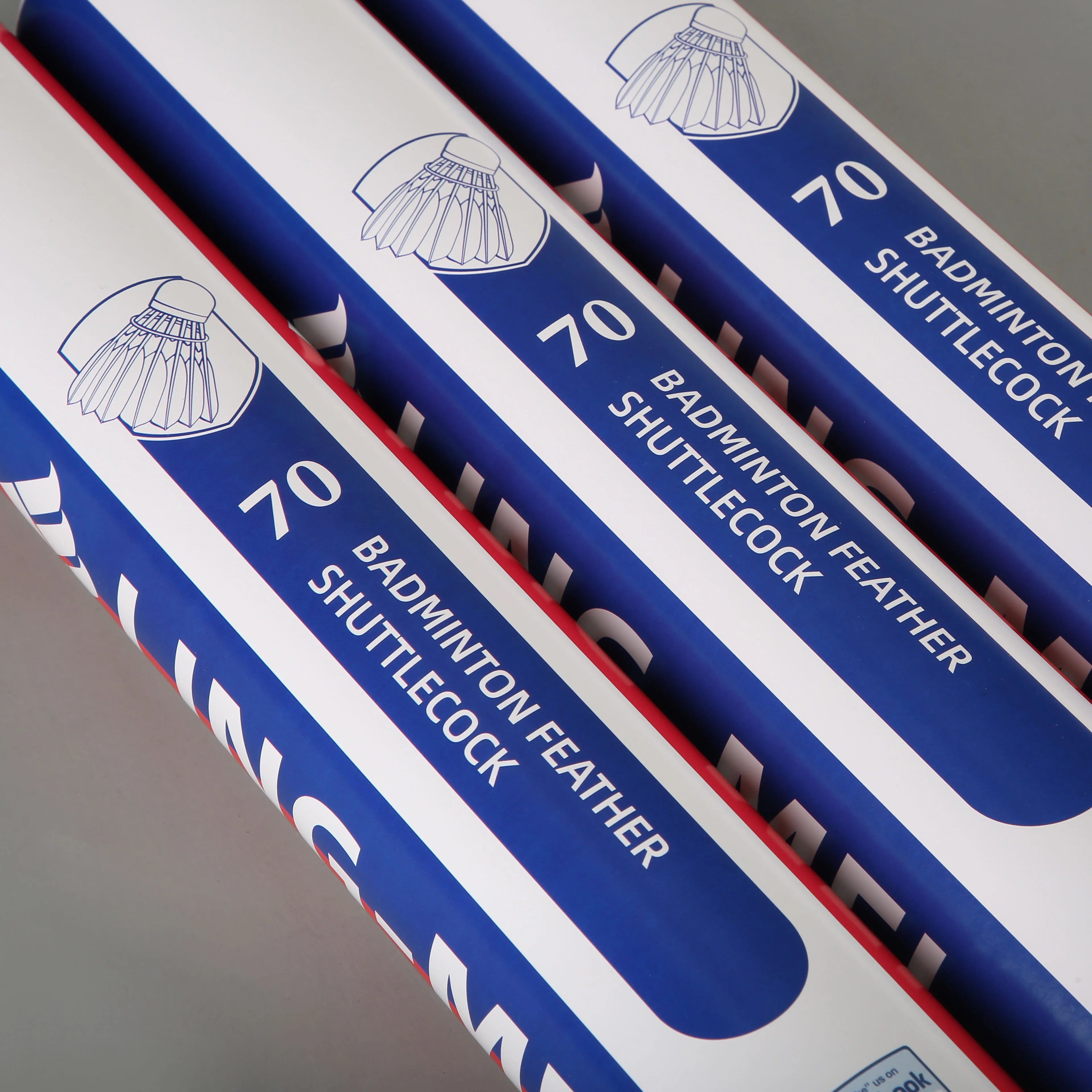 Lingmei Brand Feather Shuttlecock 70  Stable Flight Speed 77 International Tournament