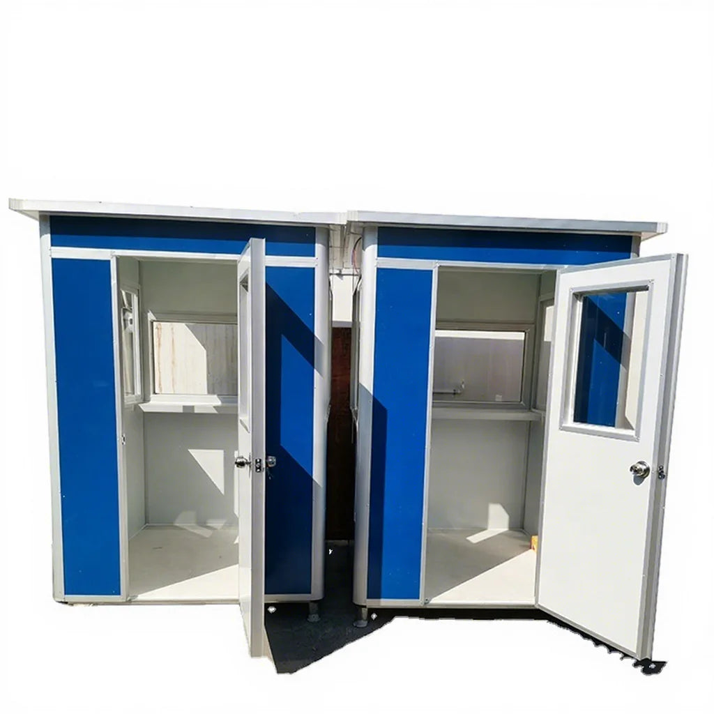 Low Cost Prefab Outside Kiosk Guard House Color Steel Prefabricated Sentry Box