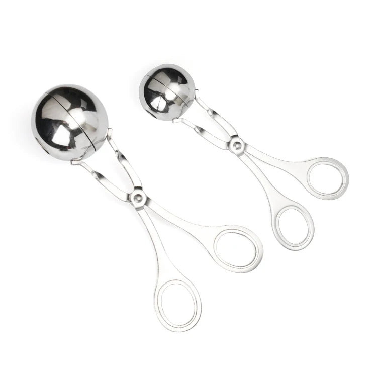 Hot Selling Stainless Steel Kitchen Tools Metal Meatball  Fish Ball Maker Clip Ice Cream Scoop Tool