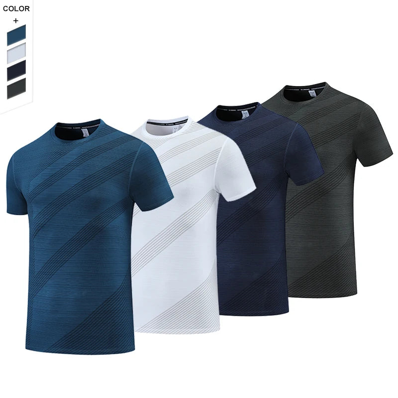 Factory Wholesale Sportswear New Short-sleeved Bottoming Men's Ins Trend Casual T-shirtksdf