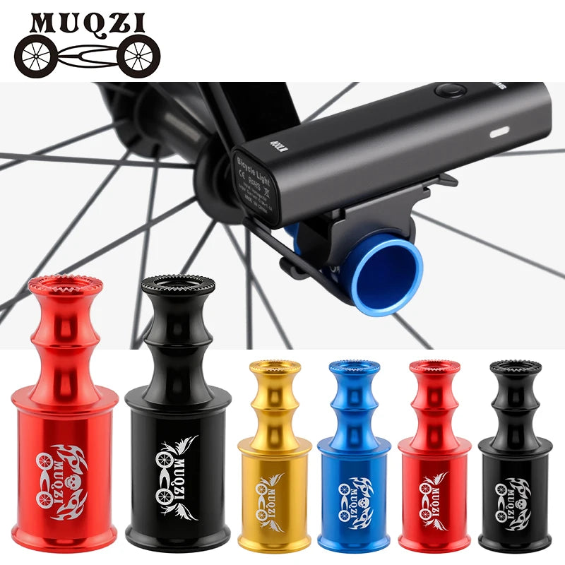 MUQZI Bicycle Hub Quick Release Axis Front Wheel Lamp Holder Cycling Bike Extender Extension Light Mount