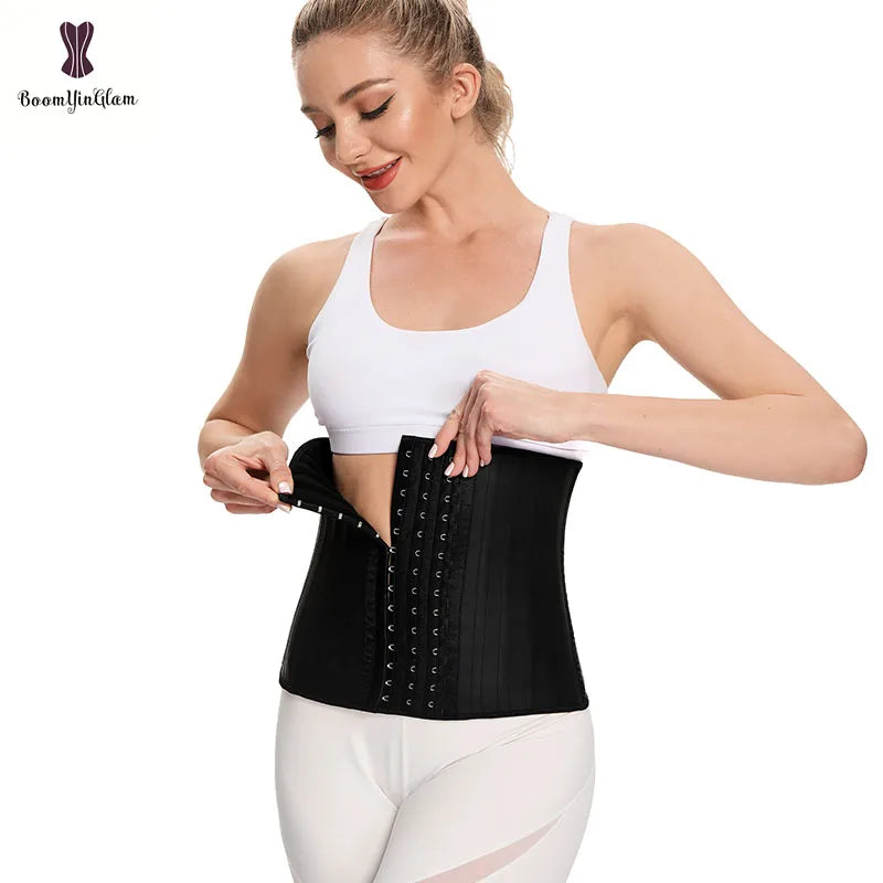 Colombian Girdle 100% Latex Fajas Waistband Woman Outfit Fitness Shapers Steel Boned Underbust Corset Waist Trainer