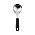 Wholesale 304 Stainless Steel Mirror Eco-Friendly Korean Rice Scoop Non-stick Serving Spoon PP Handle for Restaurant Household