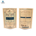 Custom Supply Eco Friendly Kraft Paper Food Packaging Bags Aluminum Foil Smell Proof Stand up Pouch