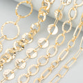 C931m/lot Wholesale Exaggerated Metal Thick Link Chain DIY Necklace Charms for Women Trendy Jewelry Making Accessories