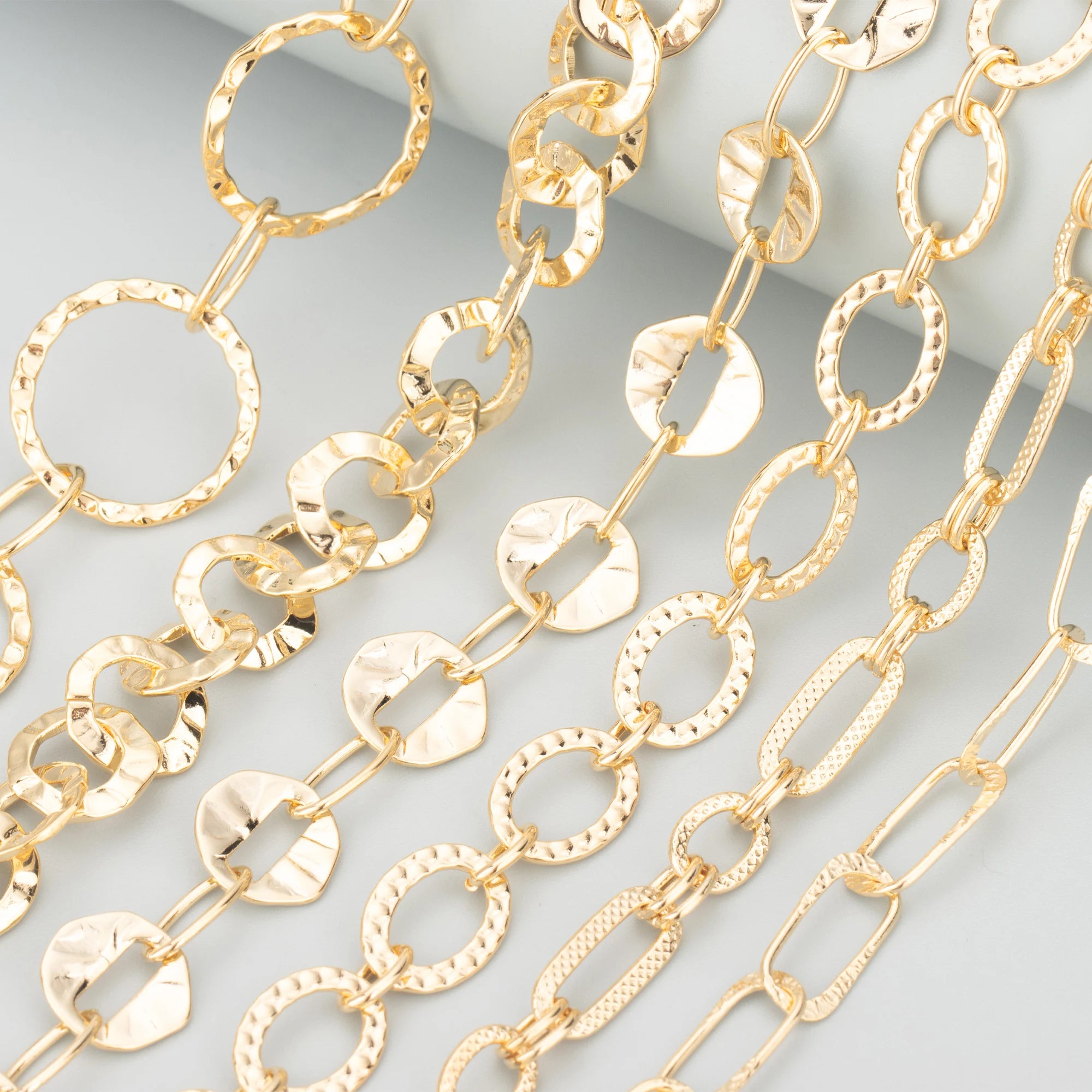 C931m/lot Wholesale Exaggerated Metal Thick Link Chain DIY Necklace Charms for Women Trendy Jewelry Making Accessories