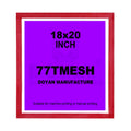Polyester Plain Weave Silk Screen Printing Stencil Mesh Frame Stretched Screen Printing Frame