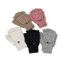 Jacquard Knitted Winter Fashion Funky Fingerless Gloves for Women