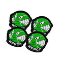 Custom Logo Eco-Friendly Woven Patches Merrow Border OEM Sew-On Embroidered Flower Shape Clothing Jeans Fabric Hook Loop Hats
