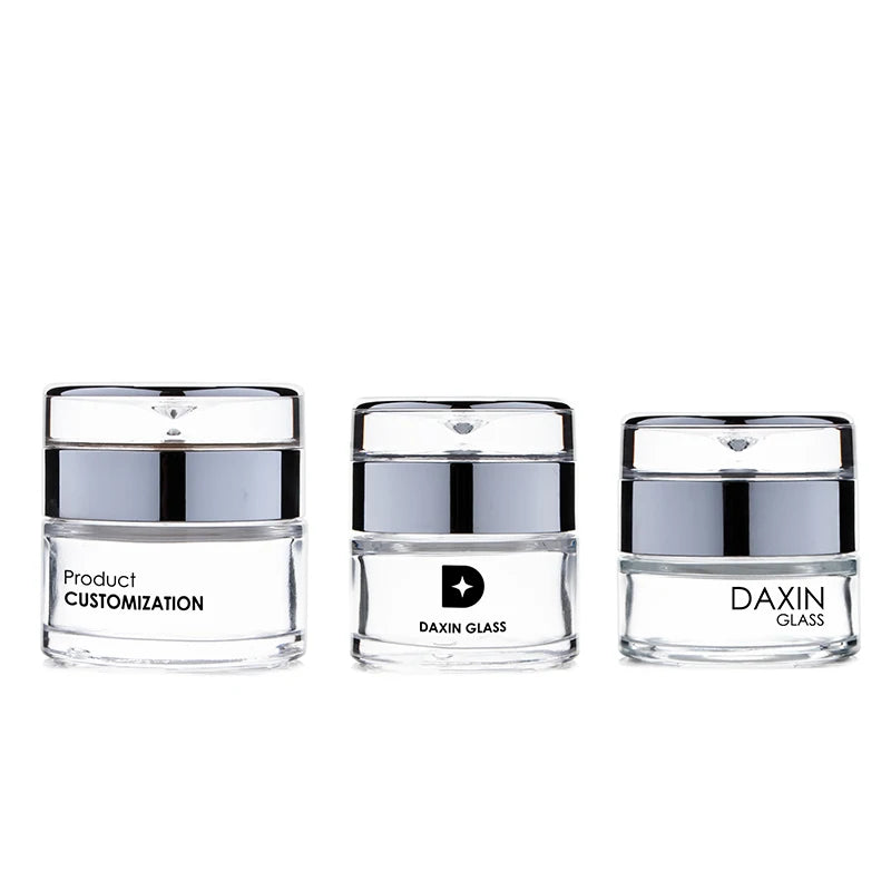80 ml Face Cream Glass Jar Empty Face Cream Jars With Lid 8oz Glass