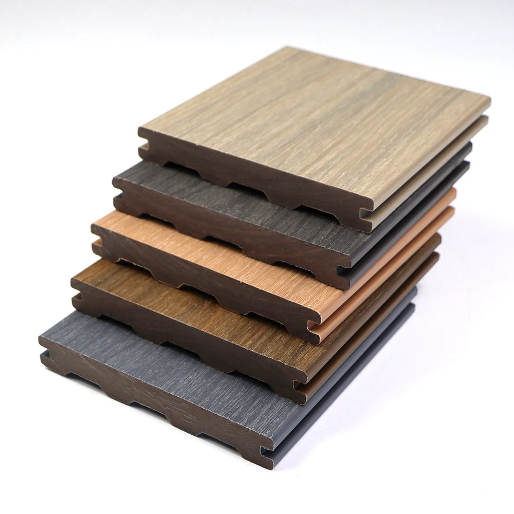Modern Waterproof Square Co-extrusion Wood Plastic Composite Decking Outdoor Flooring WPC
