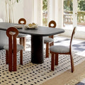Nordic Creative Solid Wood Dining Chair Retro Simple Backrest Light Luxury Italian Study Chair for Hotel Modern Leisure Study