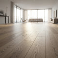 Modern White Oak Prefinished Solid Wood Flooring Indoor Log Style Flat Matte Natural Oak Hardwood Click-Lock