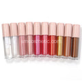 Wholesale Liquid Brown Lip Gloss with Custom Logo Glitter & Nude Colors Sunscreen Vegan Animal Testing Accepted for Small Orders