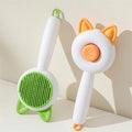 Cat Hair Removal Brush Shedding Hair Clean Pet Grooming Comb Tool Self-Cleaning Dog Cat Hair Removal Brushes