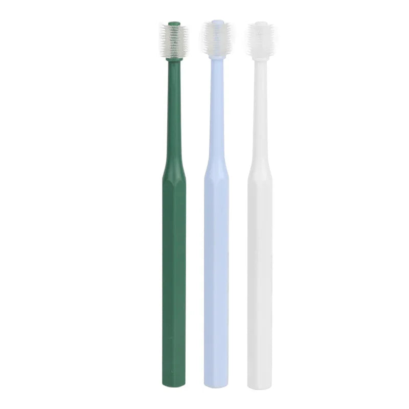 Small Dog & Puppy Eco-Friendly Pet Toothbrush Soft Bristle Dental Deep Cleaning 360 Degree Cat Dog Toothbrush Made of Plastic