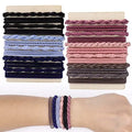 Boho Wrist Hair Accessories 24 Sets Ponytail Holder Spiral Elastic Hair Ties for Women