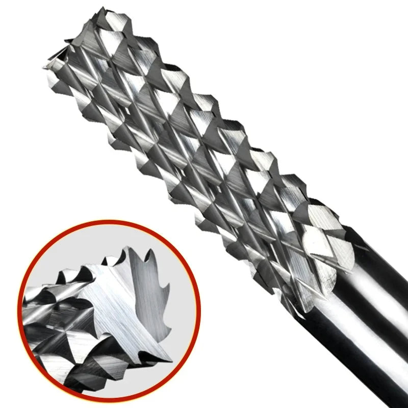 Custom ODM Supported CNC Wood Tin Engraving Single Crystal Diamond MCD CVD 4 Flutes 55HRC CHAJANE PCB End Milling Router Bits