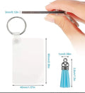 Custom Gift Double Sides Wood MDF Keychain Sublimation Blank Keychain with Tassel
