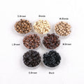 1000pcs Per Bottle  5.0mm  Aluminum Ring With Silicone Micro Rings Tubes Links Beads Tools for I Tip Hair Extension