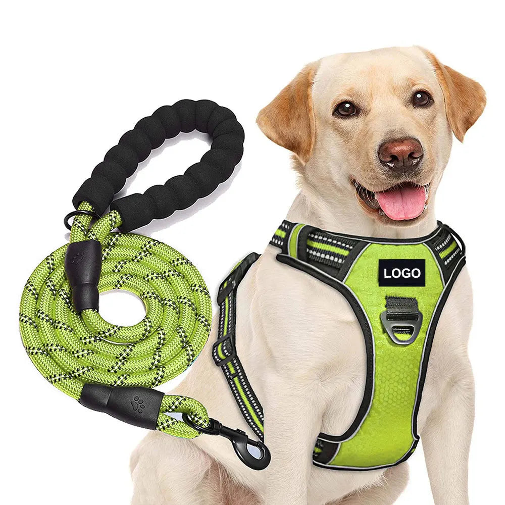 Safety Reflective No Pull Dog Harness Soft Padding Thick No Pull Weight Pulling Dog Vest Harness