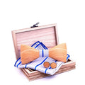 White Wood Bowtie 3D Craft Bowtie Wedding Wooden Bowtie European and American Maple Cufflink Handmade Wood Bow Tie