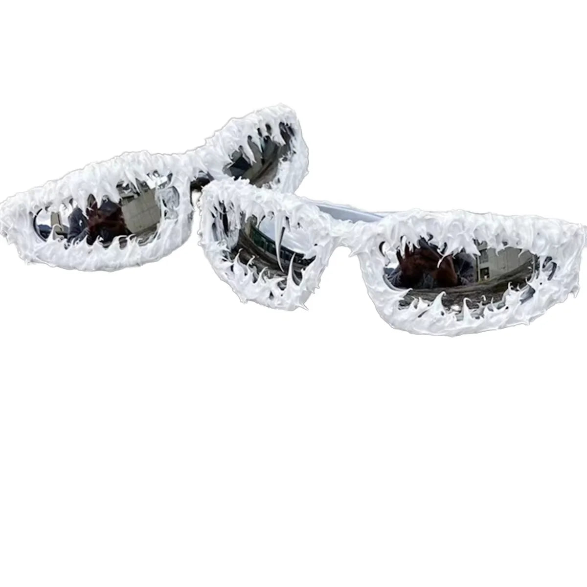 Trendy Handcrafted Geometric Sunglasses Avant-Garde Industrial Heavyweight Unisex Customizable Party Eyewear OEM/ODM Wholesale