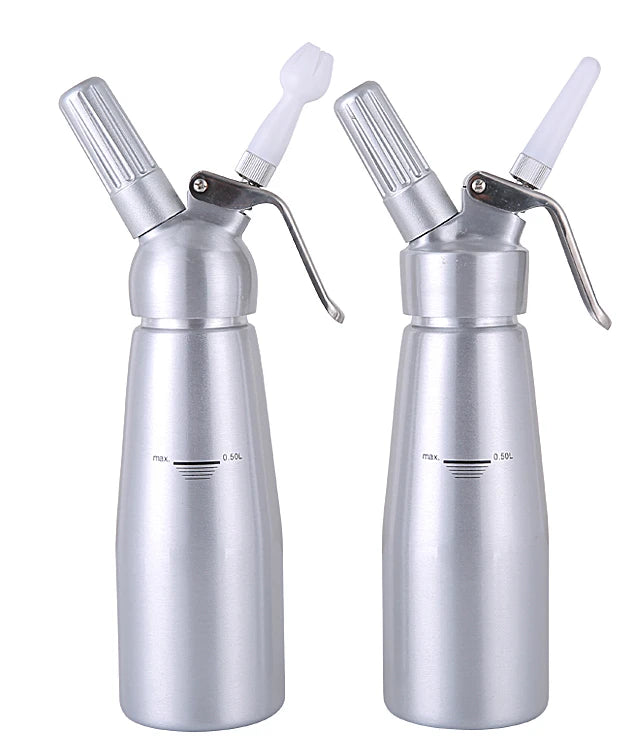 Sliver Metal Aluminum Cream Chargers Whipper 500 Ml