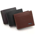 Wholesale Designer Custom Classic Casual Men Quilted Wallet 2021 Pu Leather Brown Trifold Wallet