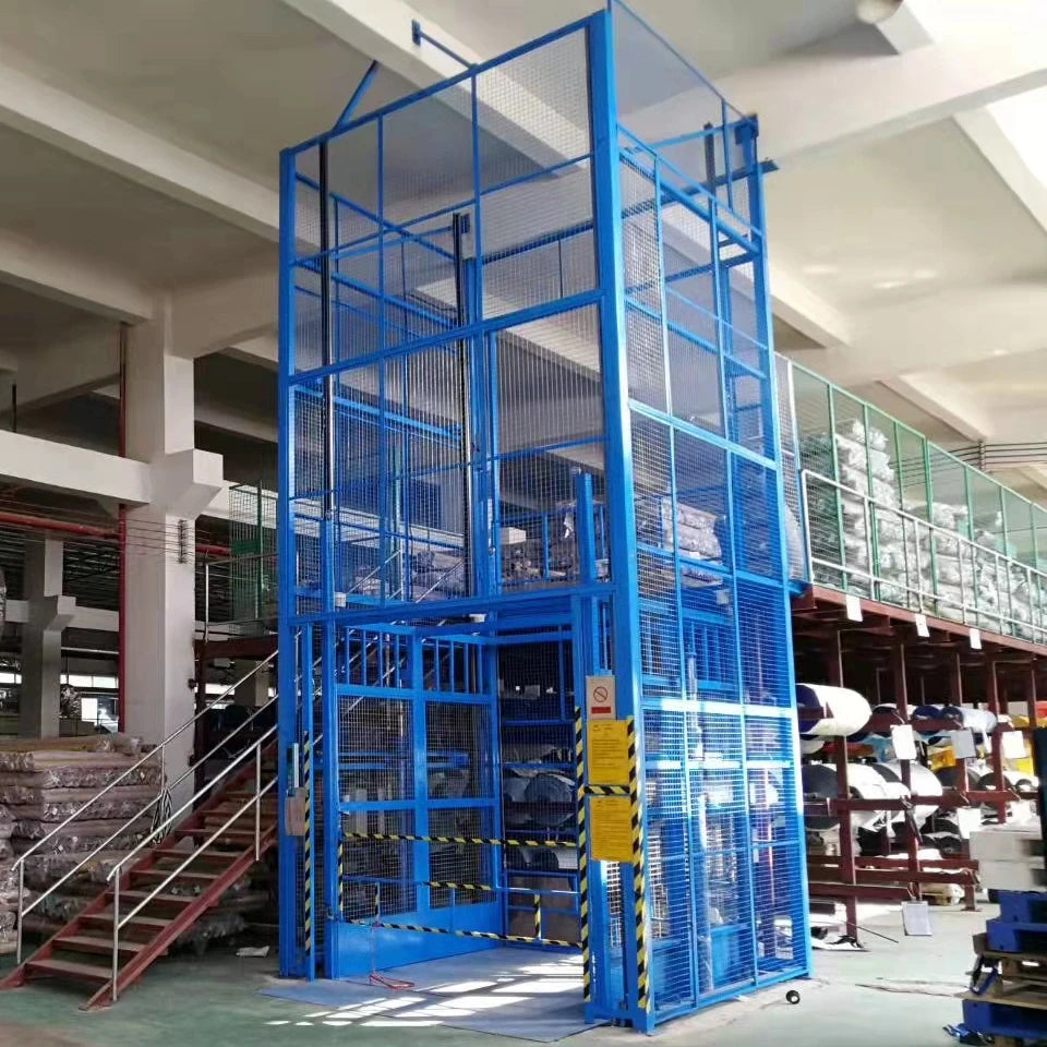 1000kg-5000kg Industrial Warehouse Lift Guide Rail Hydraulic Cargo Elevator Goods Lift Ascensor Freight Elevator Cargo Lift