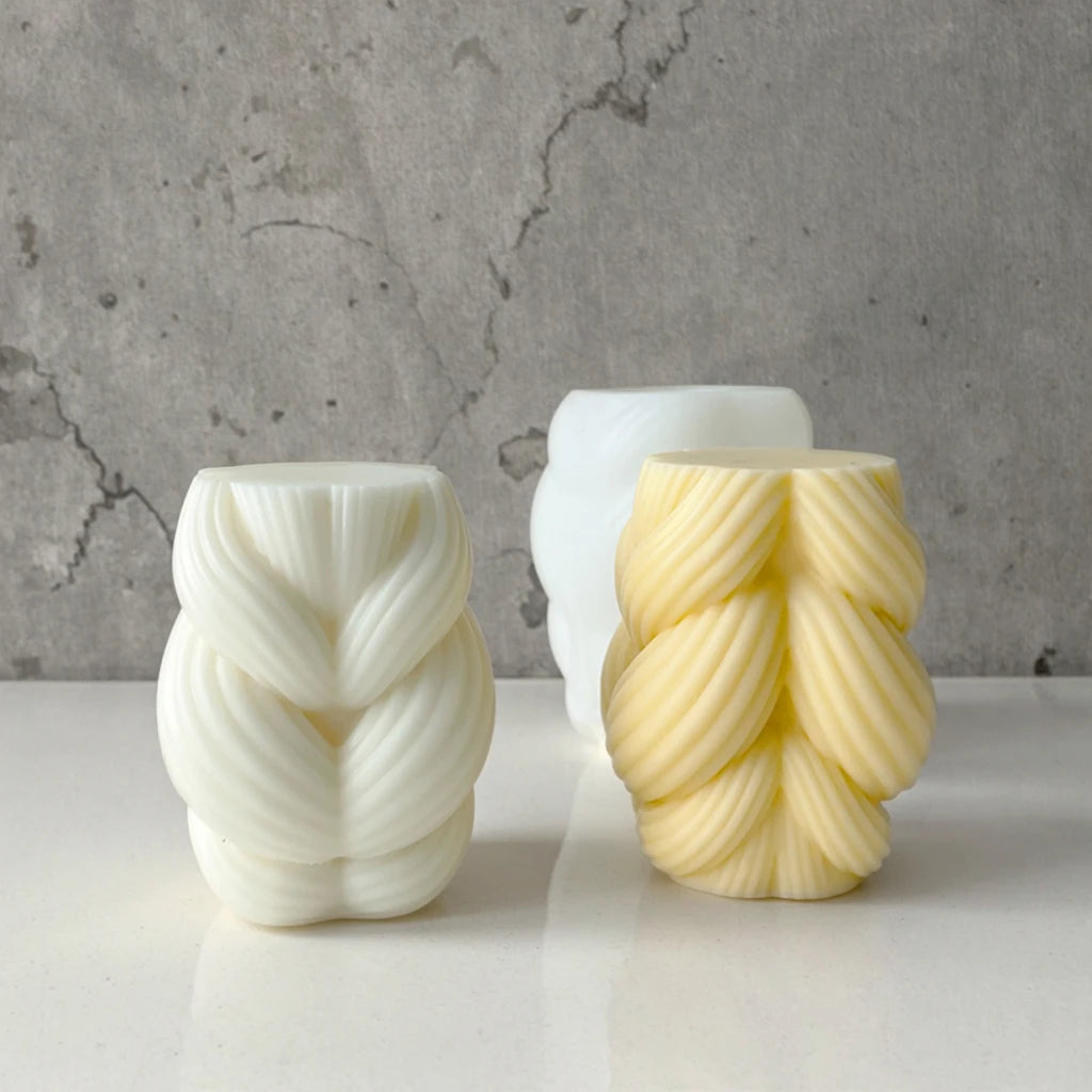 DIY Solidarity Color Ball Candle Silicone Mold Hemp Rope Table Diffuser Stone Soap Mold