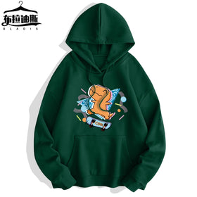 Heavy Sweatshirt Winter Hoodie-100% Polyester Custom Loose Fit Eco-Friendly 400 GSM Solid Men's Hoodies