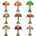 Factory Wholesale Classic European Hotel Bar Coffee Table Lamp tiffany Stained Glass Decorative Desk Light Table Lamp Custom