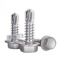 Stainless Steel 304 410 Tek Screw Hex Flange Head Self Drilling Bolt Self Tapping Metal Hexagonal Screw