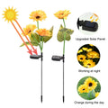 Howlighting IP65 Waterproof Solar Sunflower LED Floor Lamp for Garden Outdoor Use with 8/24LED