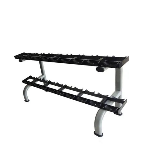 2023 Hot Selling Commercial Gym Dumbbell Rack Double Layer 10 Sets of Hexagonal Dumbbells