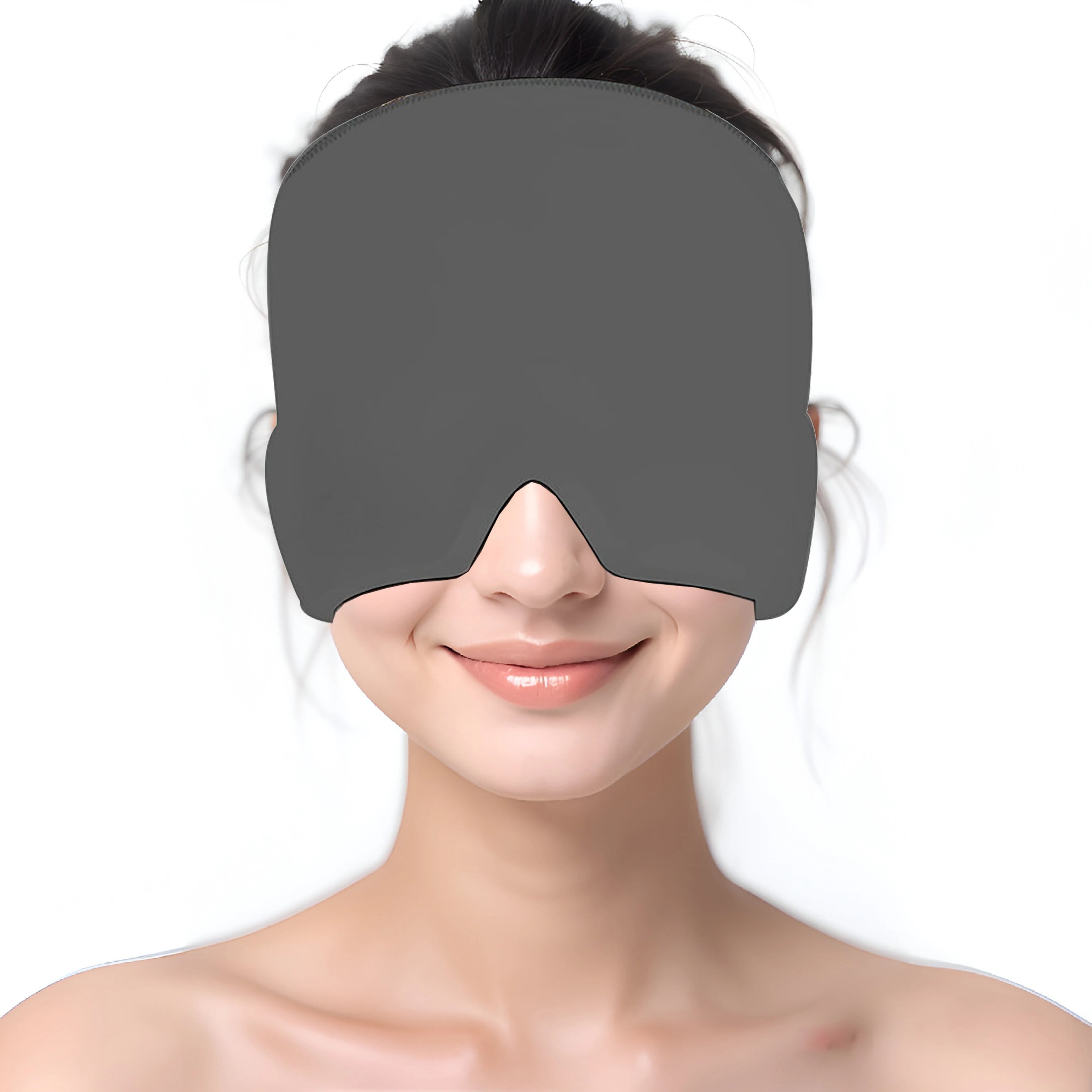 Soothing Headache Hat Ice Pack Mask Face Cold Compress Cooling Gel Head Wrap Products for Tension Stress & Hangover Hat
